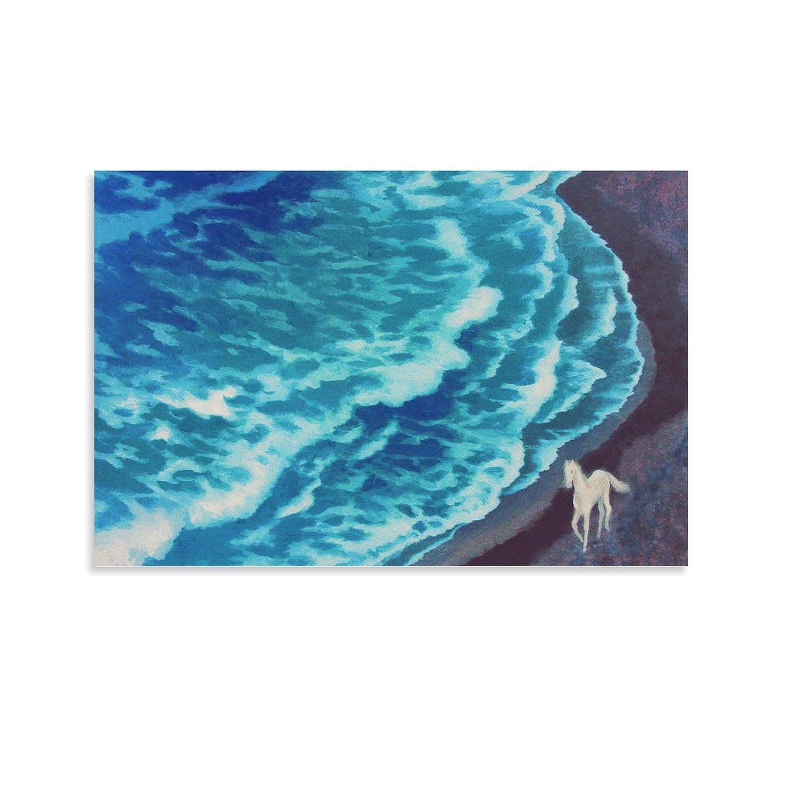Amazon.co.jp: 東山魁夷「風吹く浜」風景画有名画家、版画家、作家